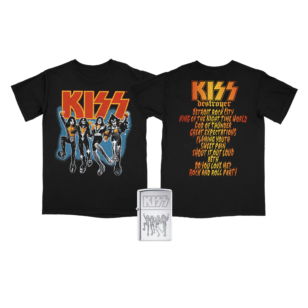 Destroyer T-Shirt + Zippo - KISS Official Store