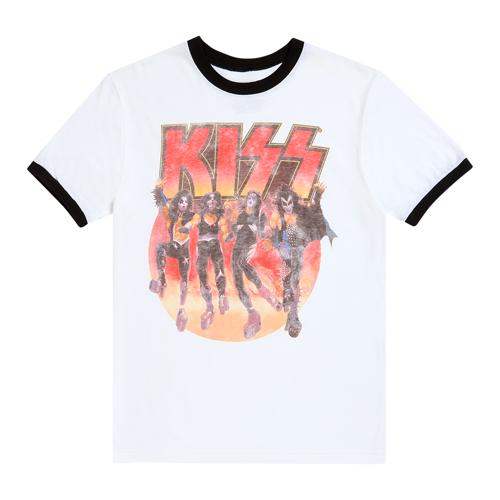 Destroyer Original Cover 50th Anniversary Ringer T-Shirt - KISS