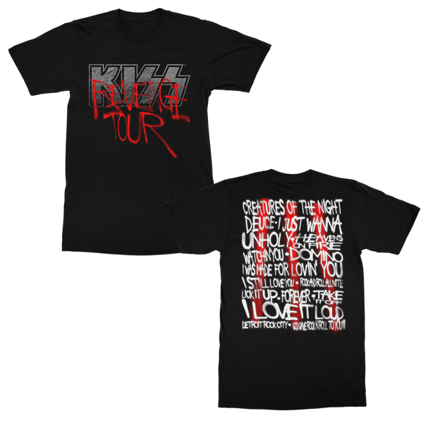 Revenge Tour T Shirt Kiss Official Store 1291