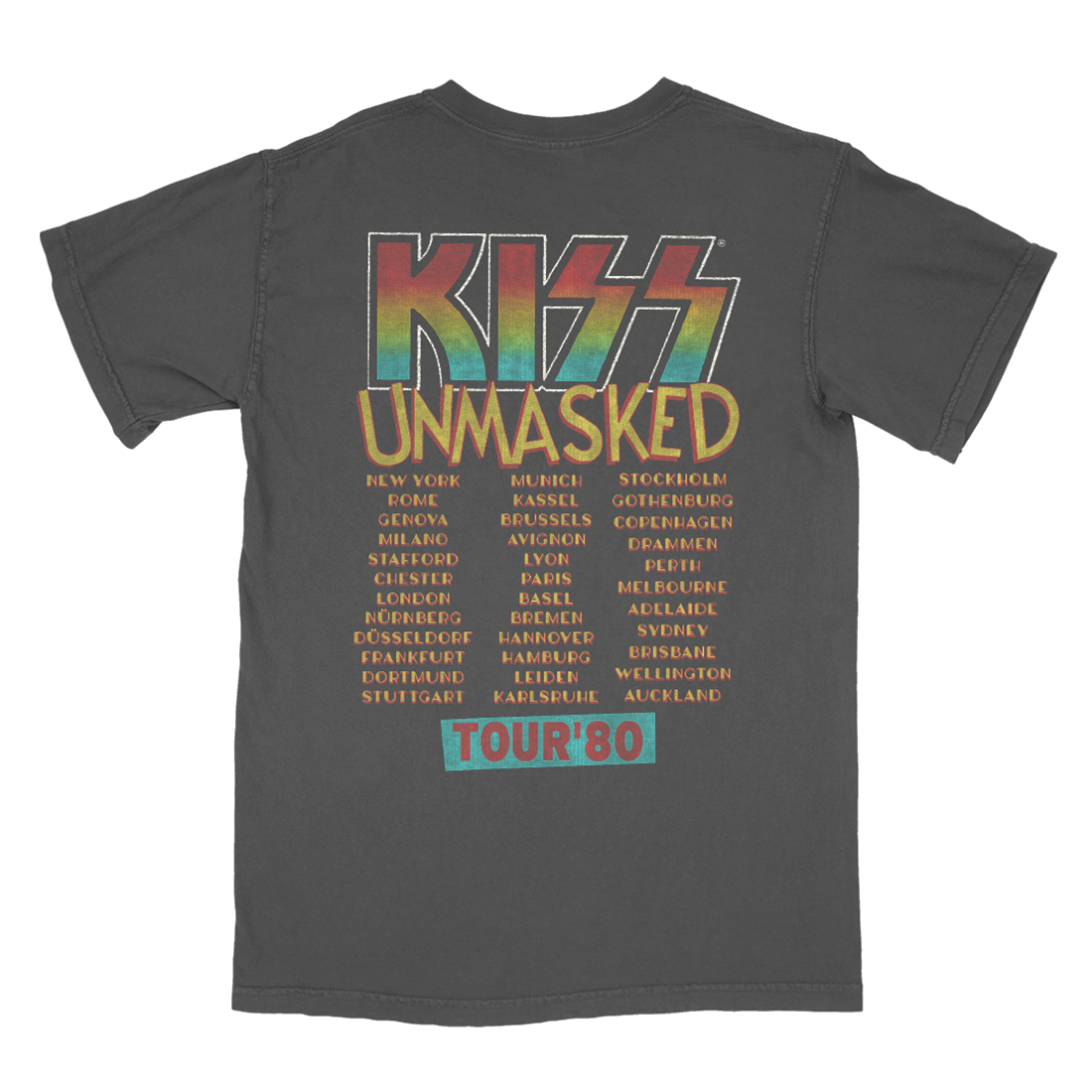 Unmasked Tour 80 T-Shirt - Back