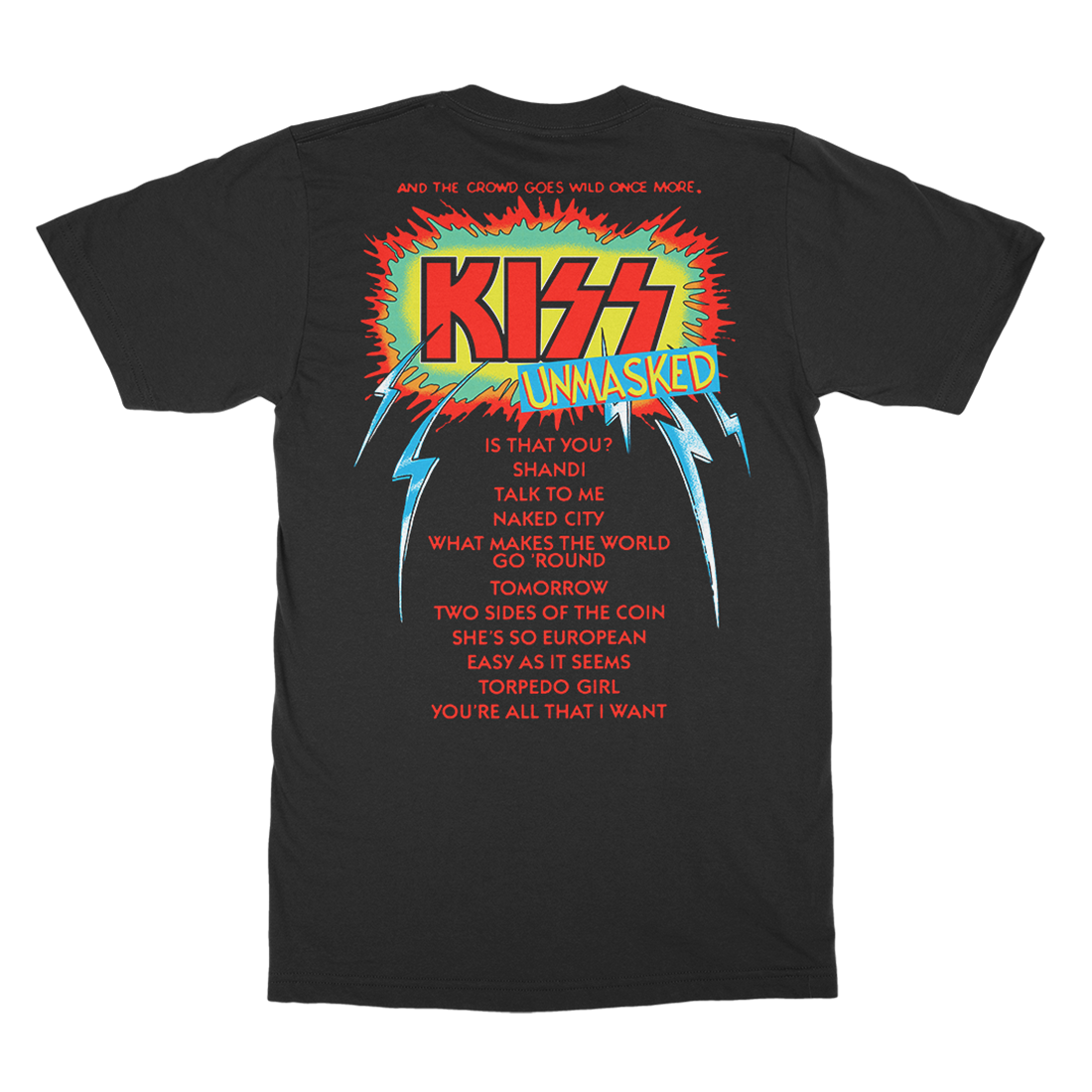 Unmasked Track List T-Shirt - Back