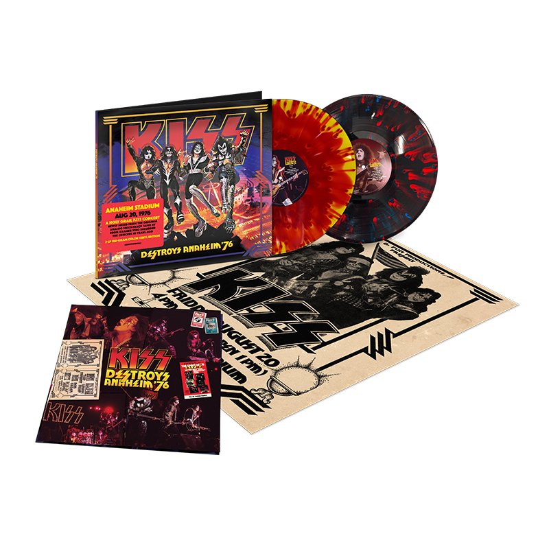 KISS Destroys Anaheim '76 2LP Color - KISS Official Store