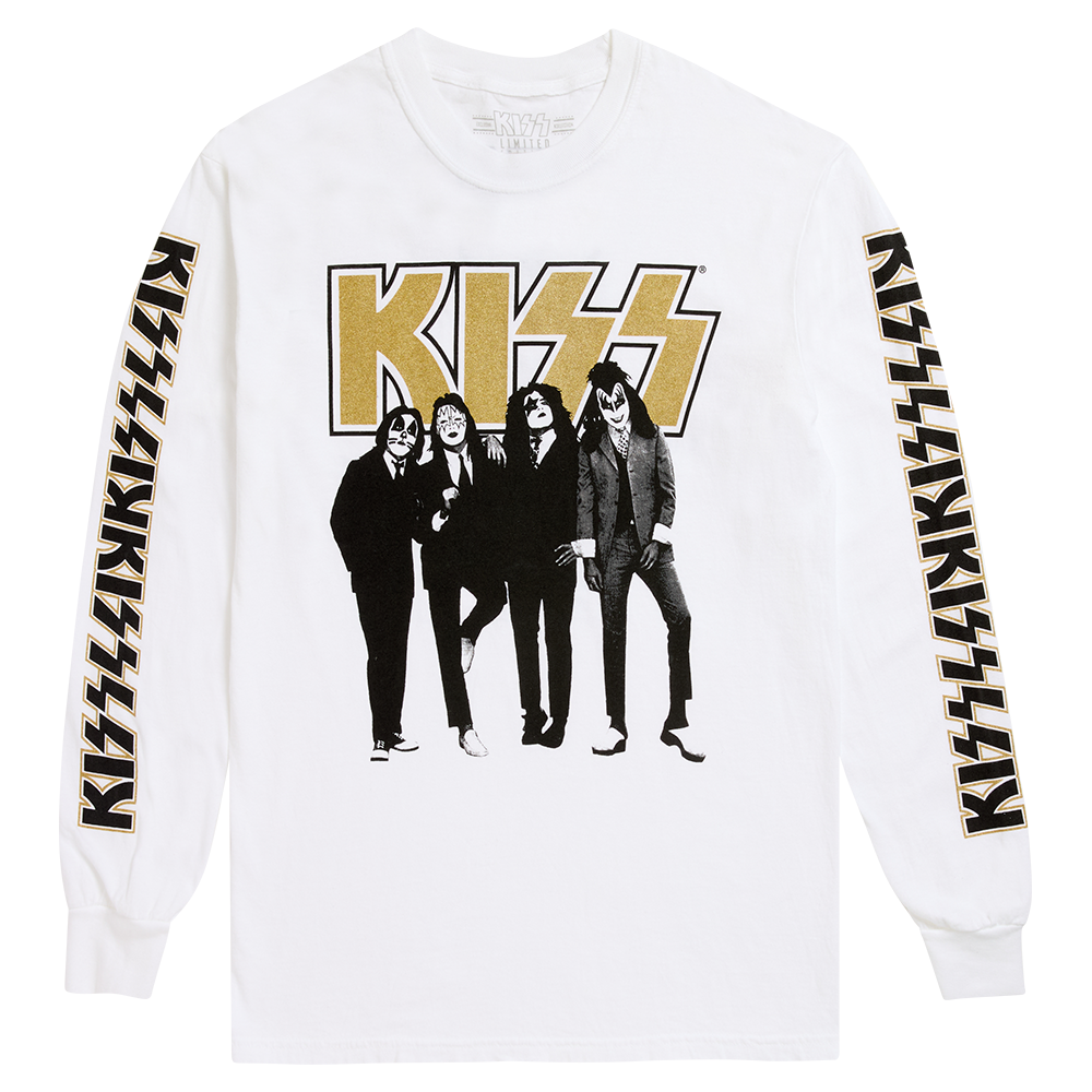 ミュージシャン 10th anniversary Long Sleeve T-shirt Dressed To Kill 50th Anniversary Long Sleeve T-Shirt - KISS