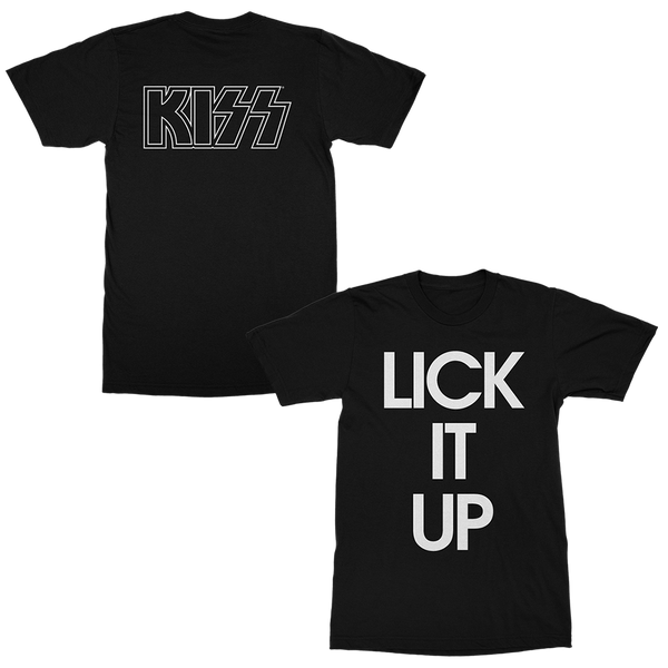 Lick It Up Black TShirt KISS Official Store