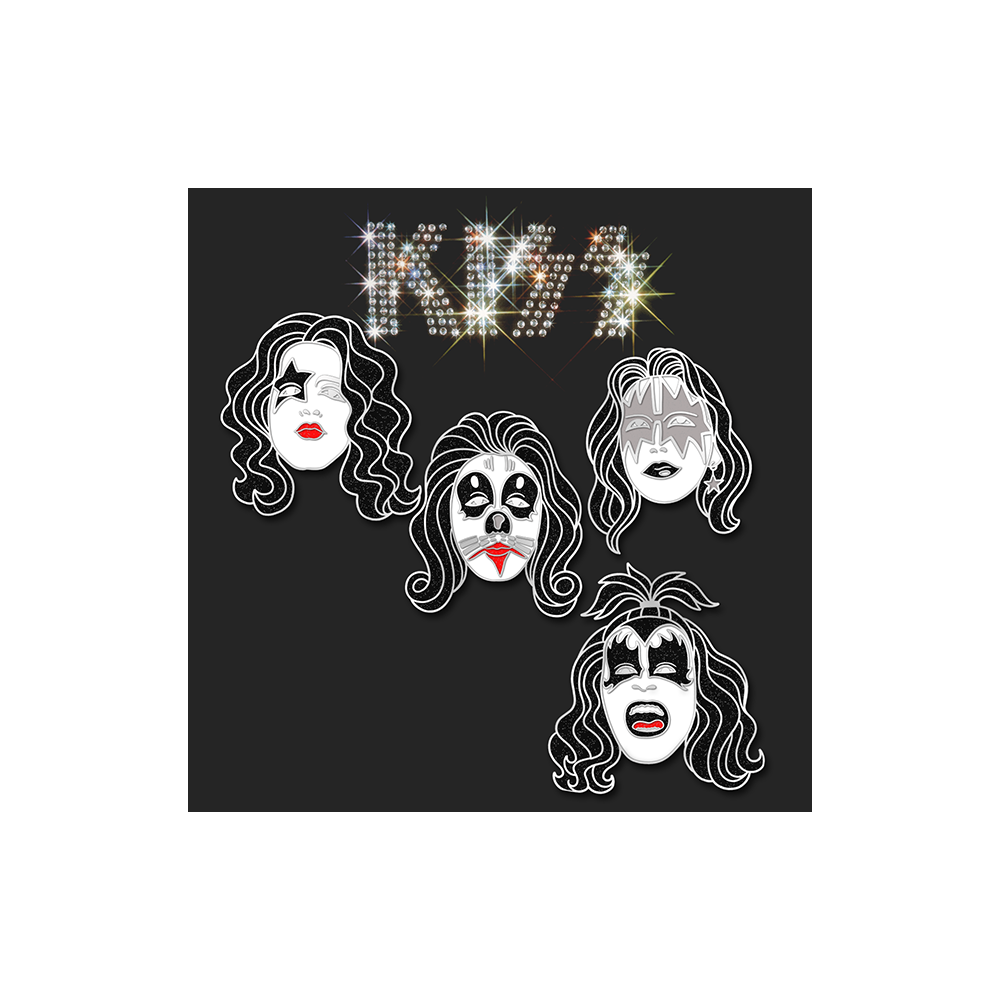 KISS 50th Anniversary Enamel Pin Set