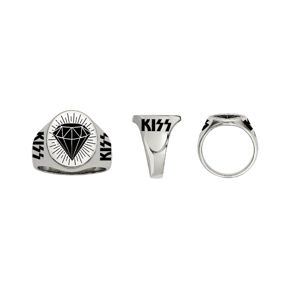 Black Diamond Signet Ring