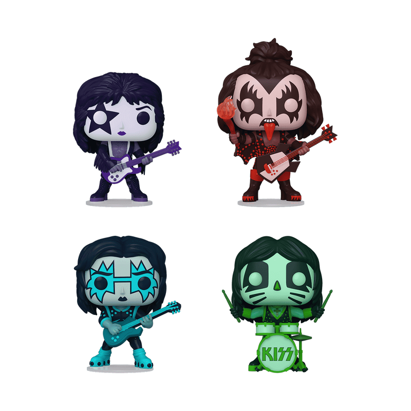 Pop! KISS (Color Spotlight) 4-Pack - KISS Official Store Pop! KISS (Color Spotlight) 4-Pack - KISS Official Store