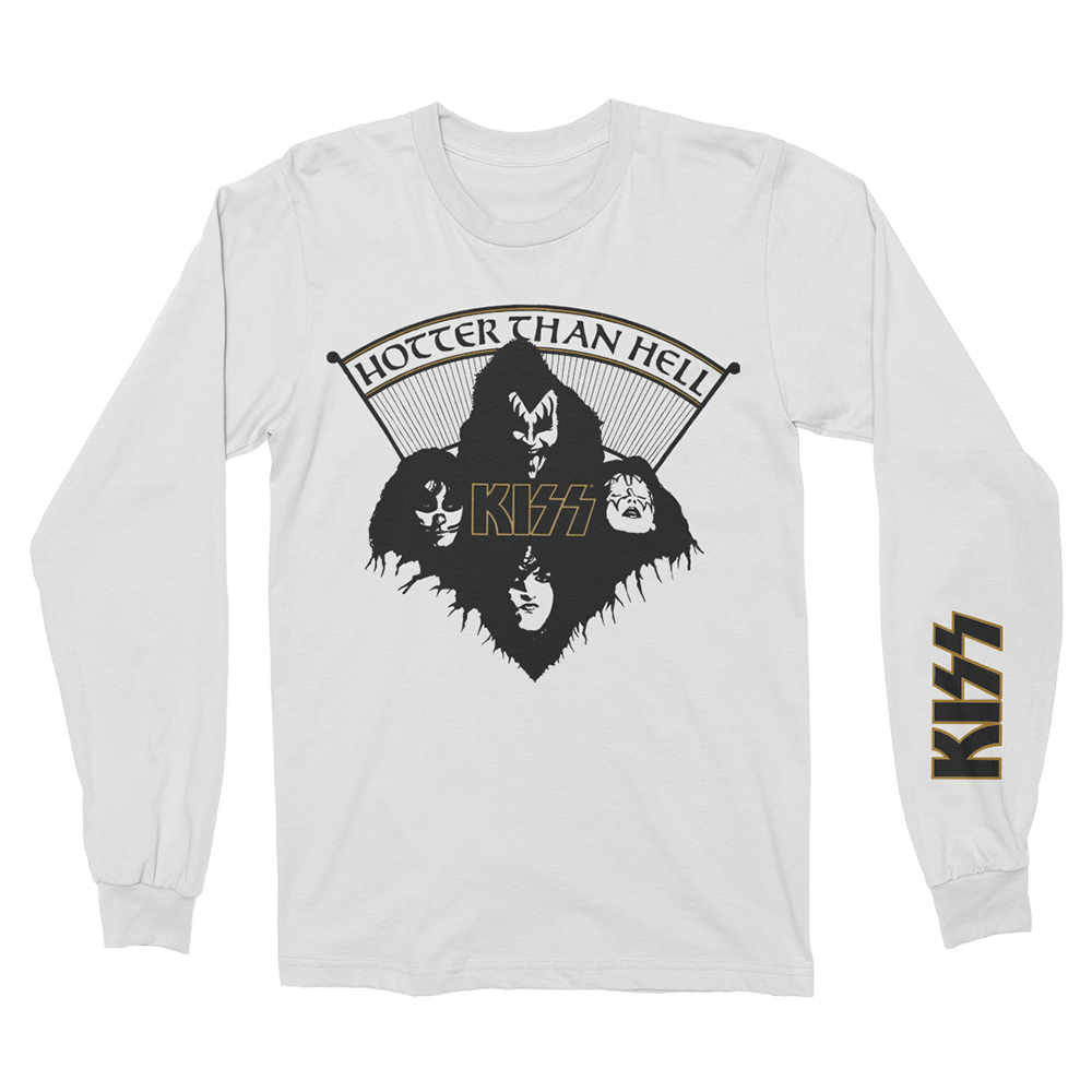 Hotter Than Hell 50th Anniversary Longsleeve Shirt - KISS Hotter Than Hell 50th Anniversary Longsleeve Shirt - KISS