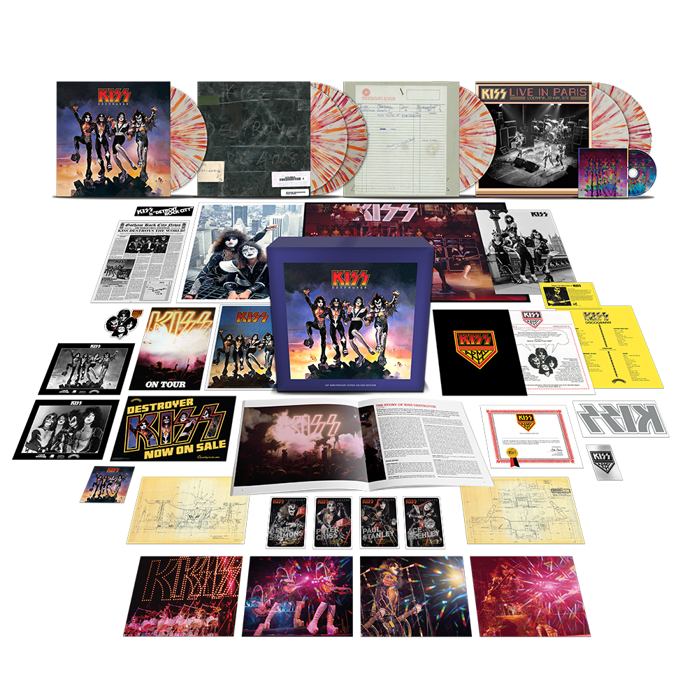 Destroyer 45th Anniversary 6LP Super Deluxe Premium Color LP (Limited-Edition) Pack Shot