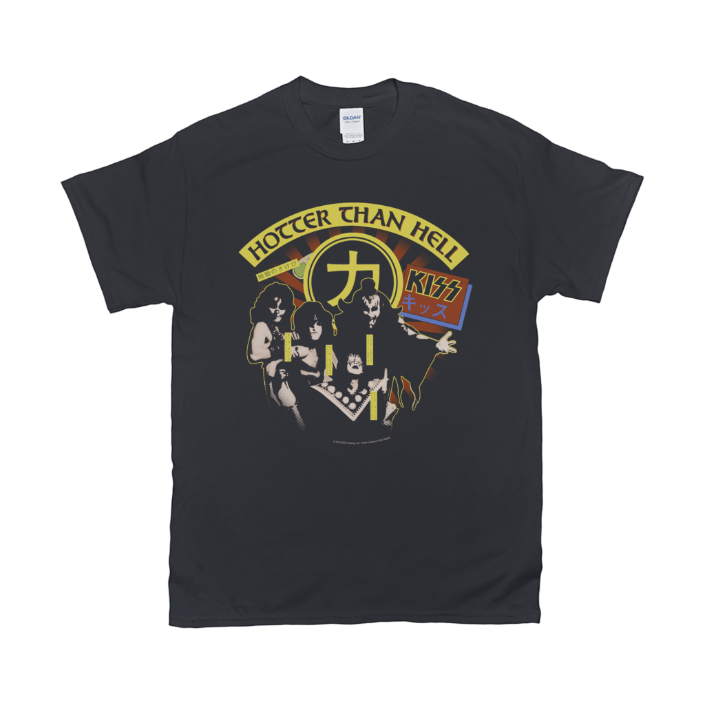 Hotter Than Hell tシャツ Japanese Hotter Than Hell T-Shirt - KISS Official Store