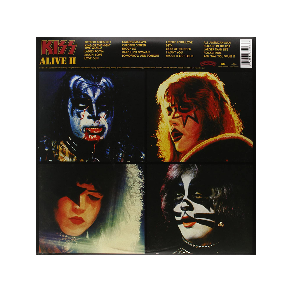 Alive II 2LP Back