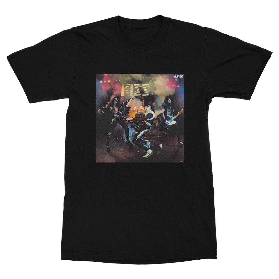 KISS ALIVE III ブラックTシャツ Alive! T-Shirt (Germany Edition) - KISS Official Store