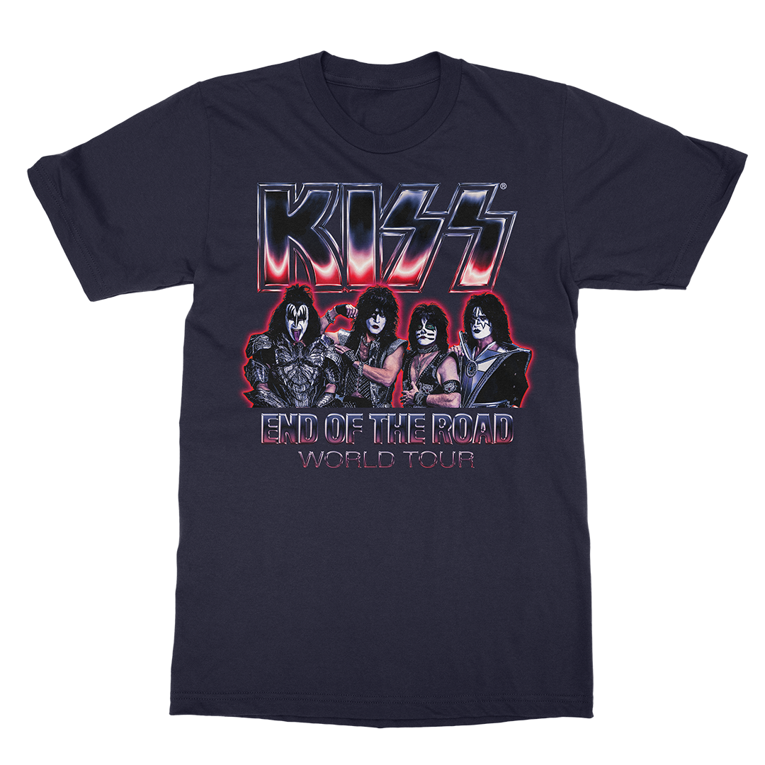 2021 Chrome Navy Tour T-Shirt Front