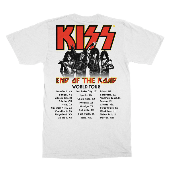 KISS Band End Of The Road World Tour T-Shirt
