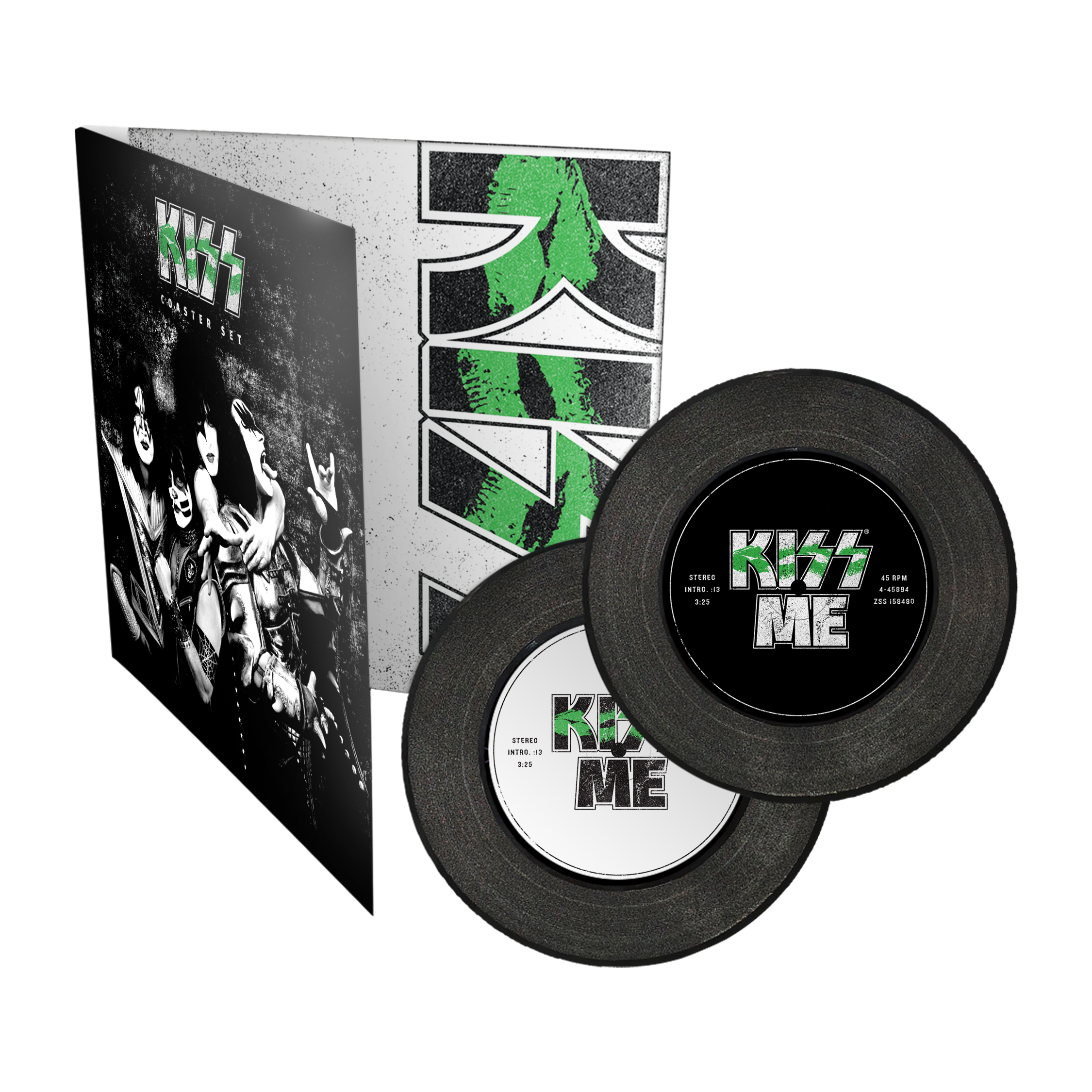 KISS Me Vinyl Coaster Set