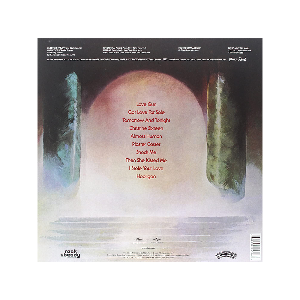 Love Gun LP Back