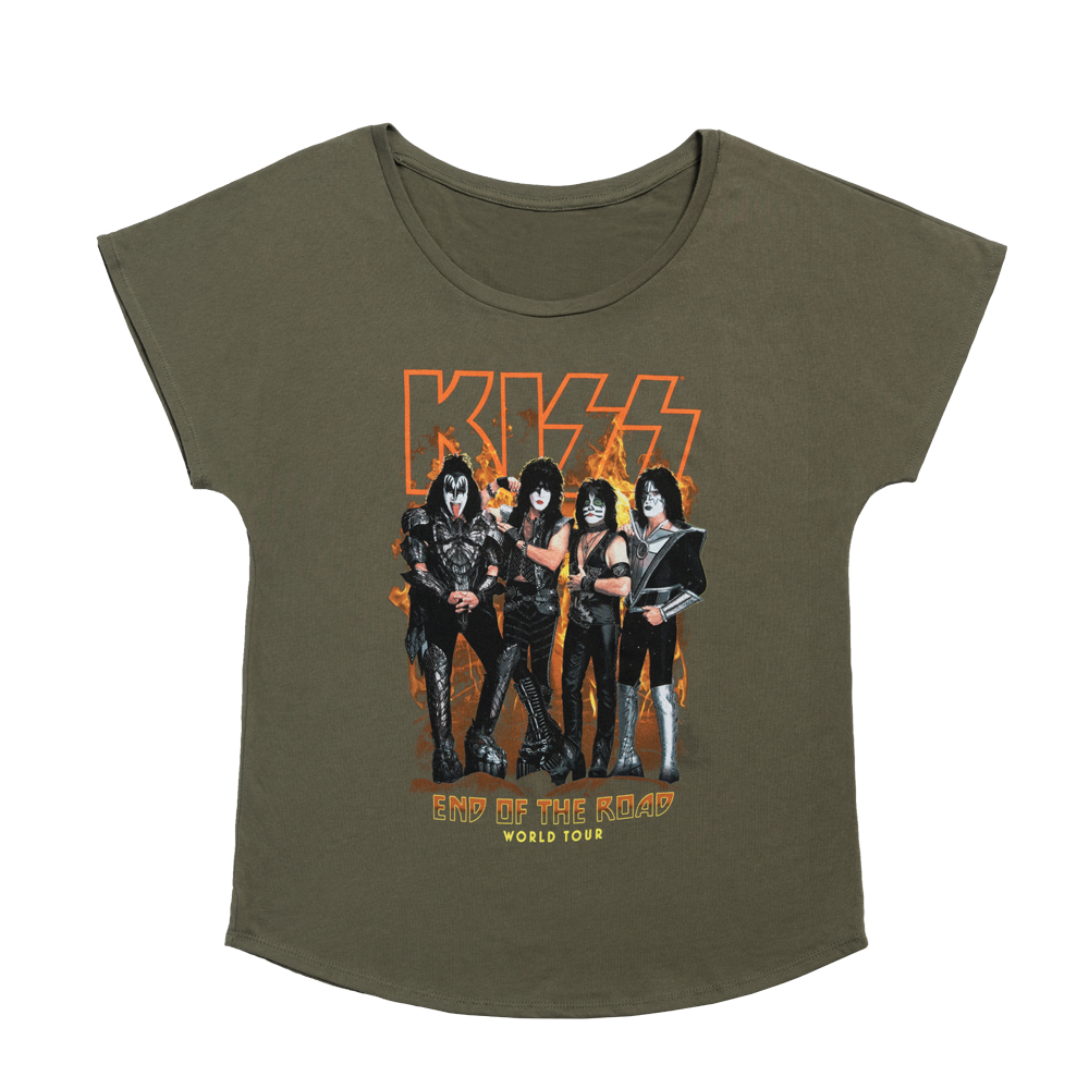 Military Dolman T-Shirt (Women) - KISS Official Store Military Dolman T-Shirt (Women) - KISS Official Store