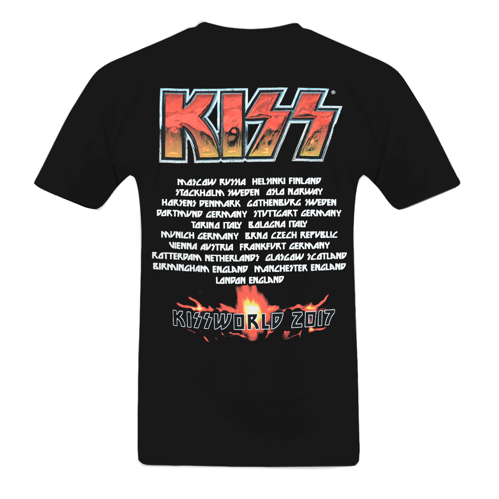 KISSWORLD In Hands '17 T-Shirt Back