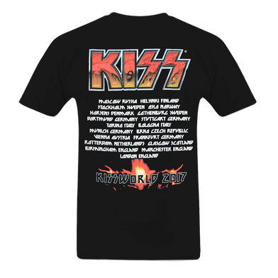 KISSWORLD In Hands '17 T-Shirt Back