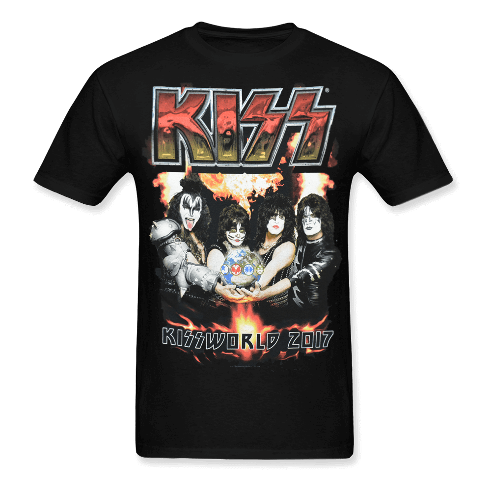 KISSWORLD In Hands '17 T-Shirt Front