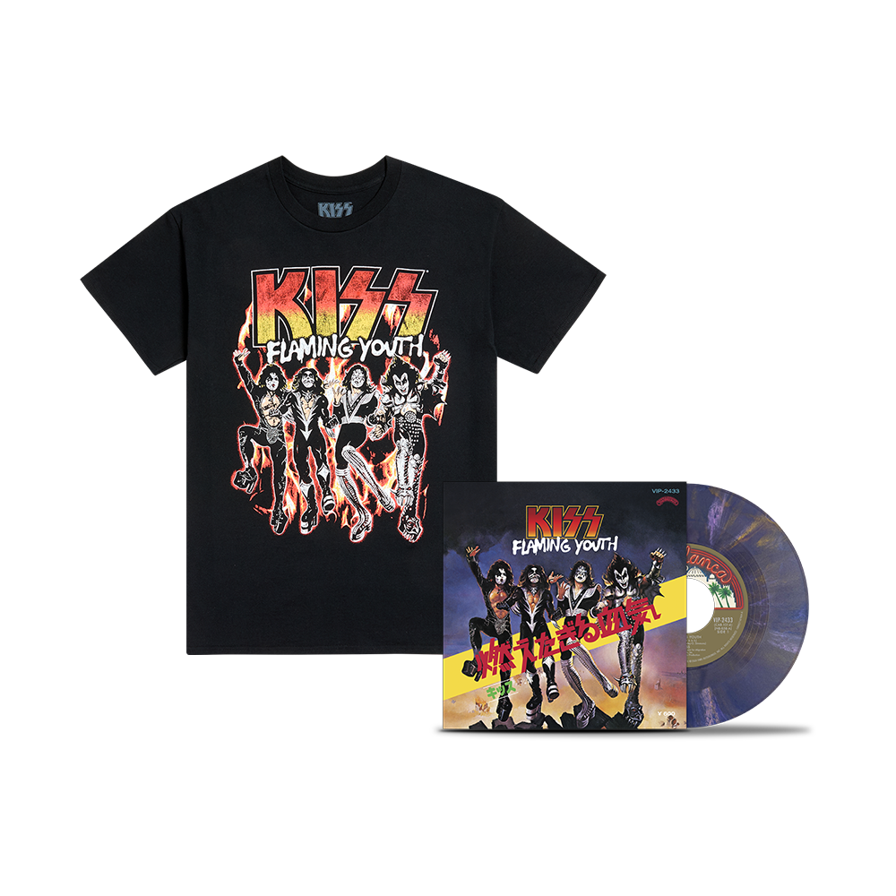 Flaming Youth / God Of Thunder 7” + Flaming Youth Single Cover T-Shirt 1