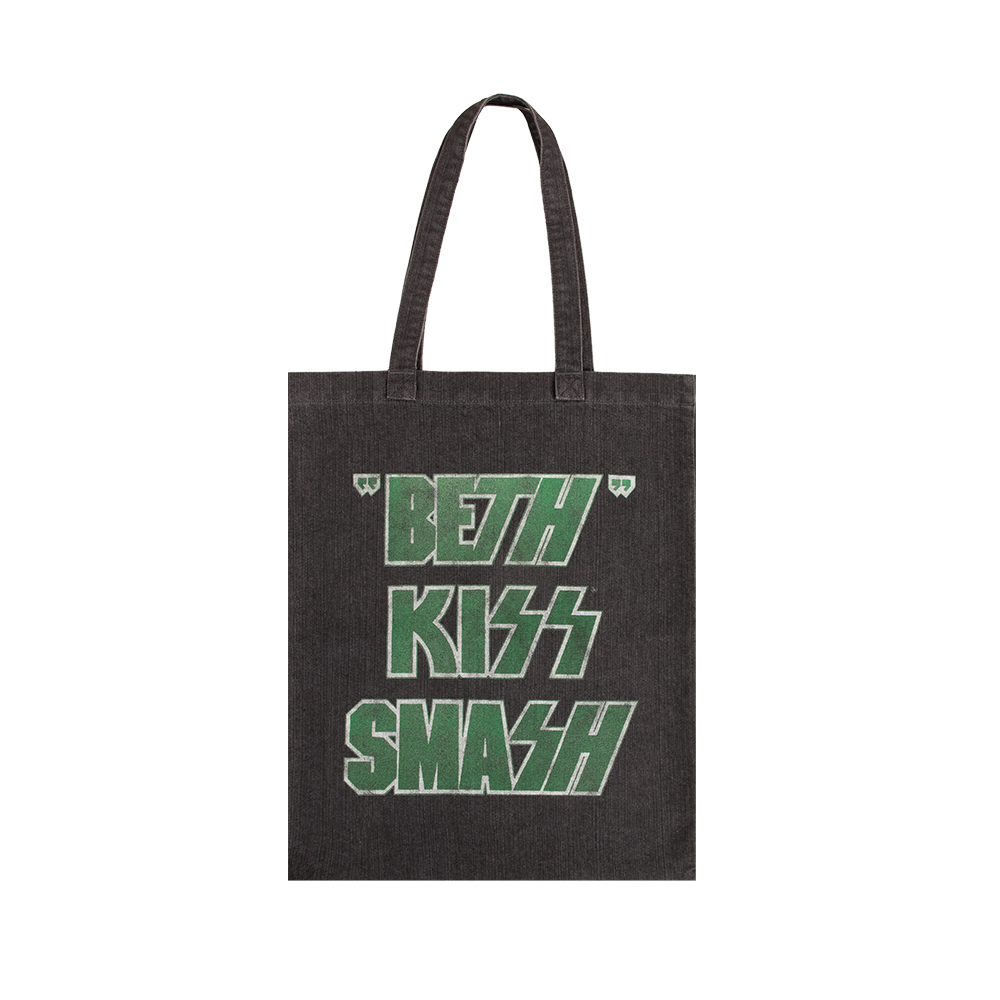Beth KISS Smash Black Tote Bag