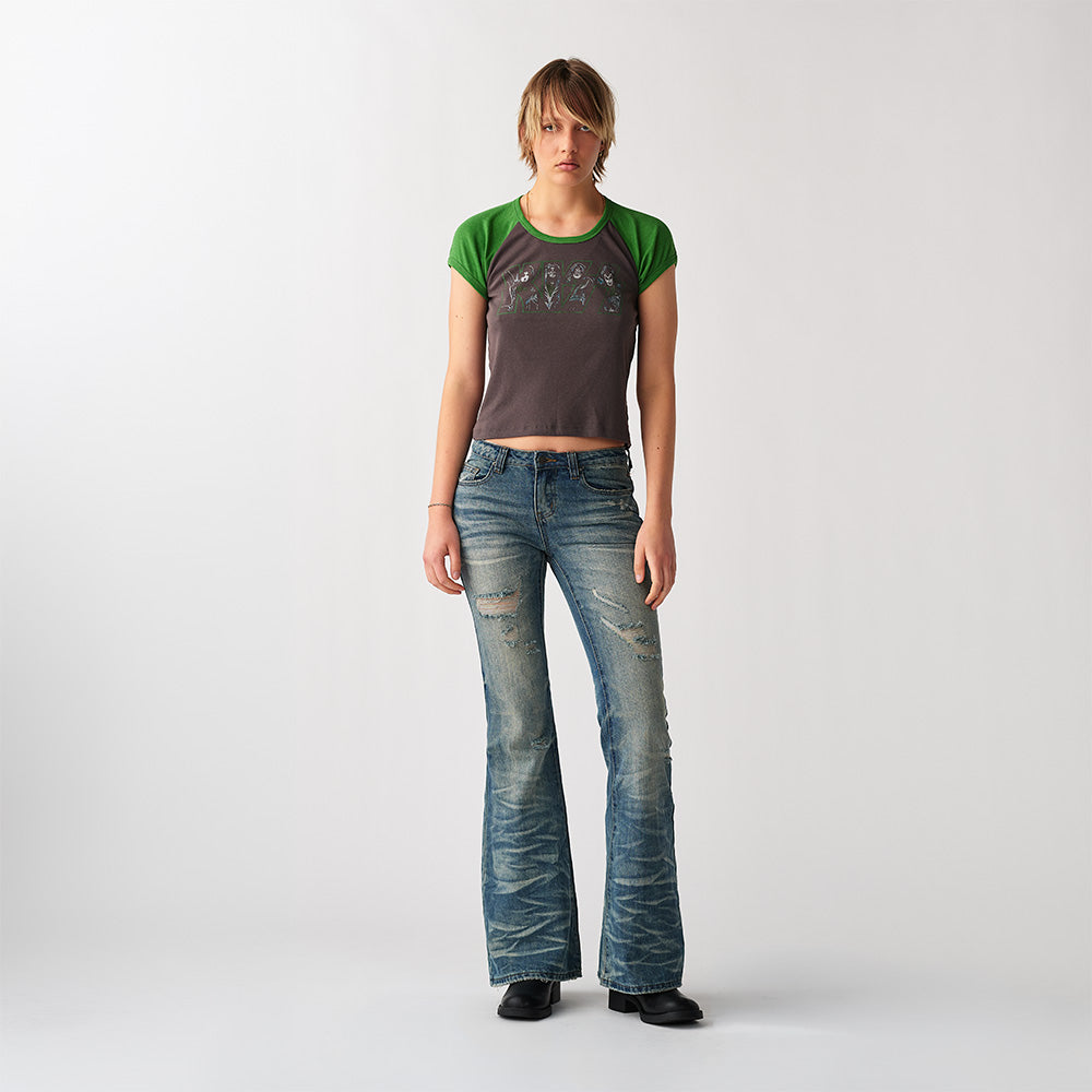 Beth Crop Raglan T-Shirt