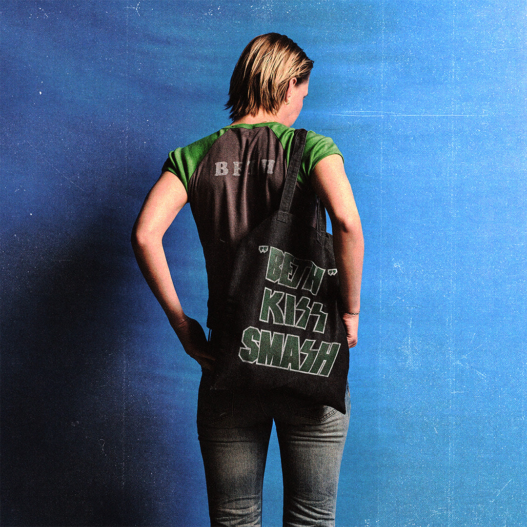 Beth KISS Smash Black Tote Bag