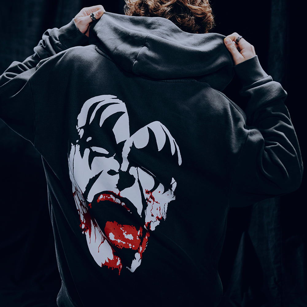 Bloody Demon Applique Hoodie