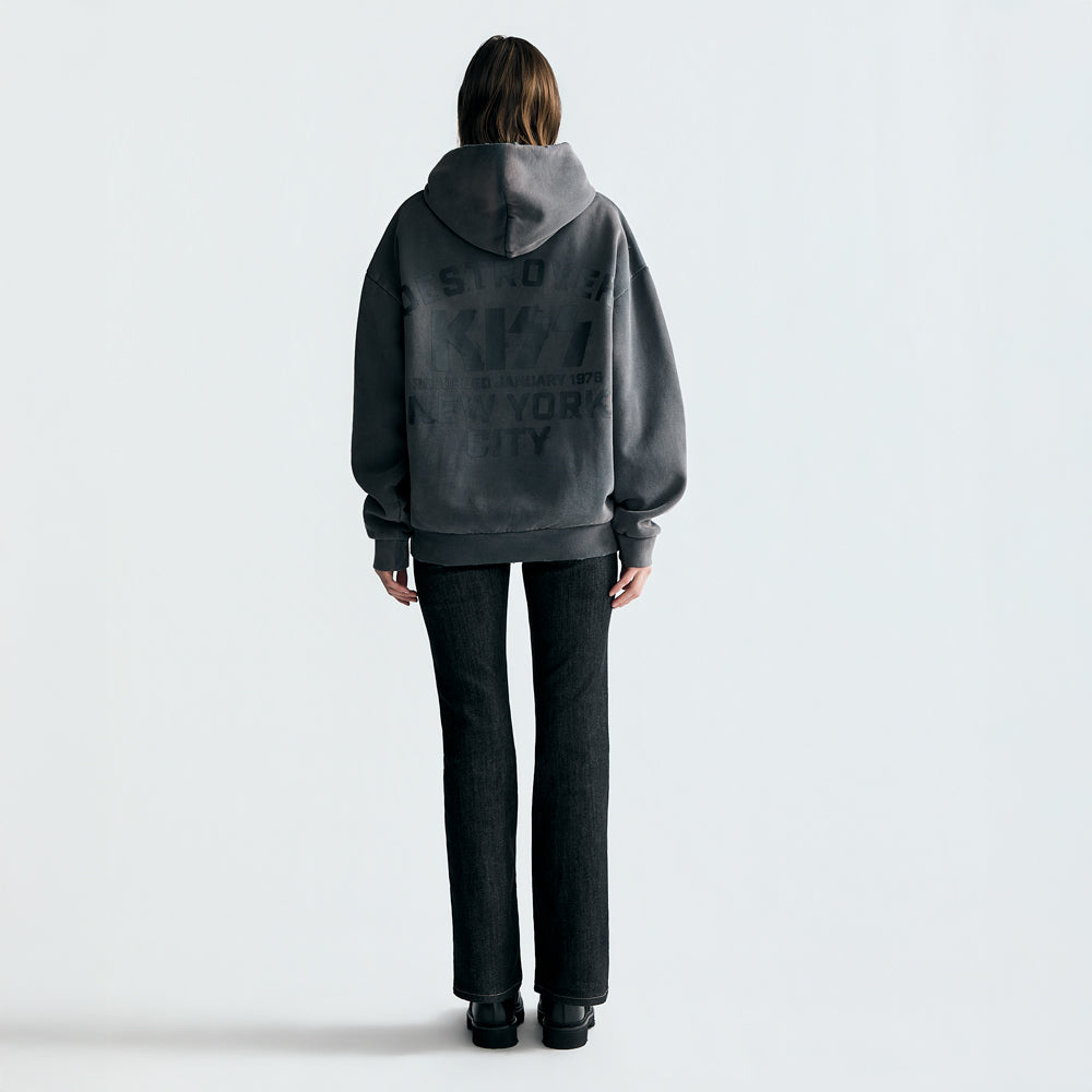 トップス SURGERY paisley destroyed hoodie Washed Black Patch Hoodie – Racer Worldwide