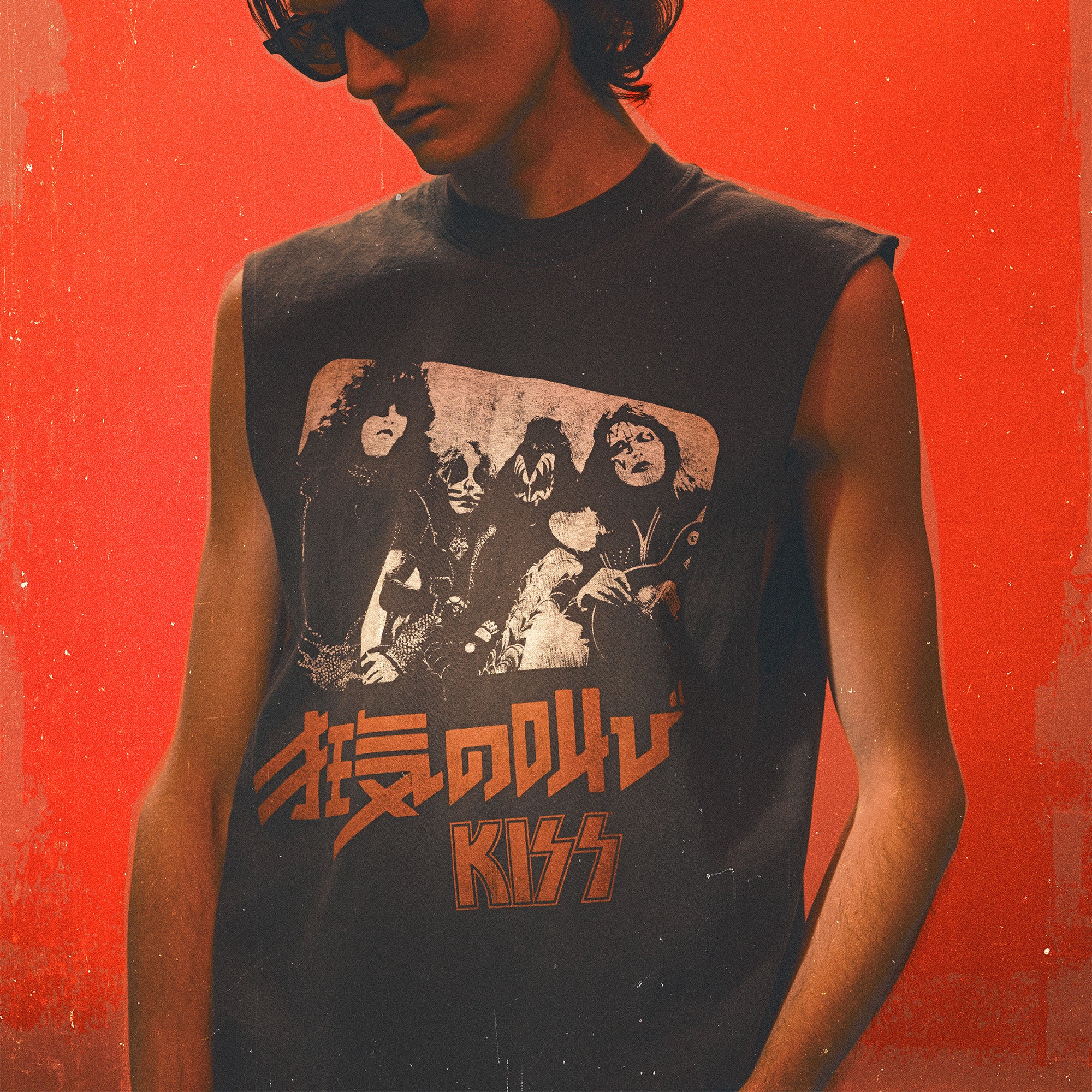 KISS キッス Tshirt XLsize!! コピーライト2015 キッスKISS バンドTシャツ デッドストック タグ付き新品 コピーライト