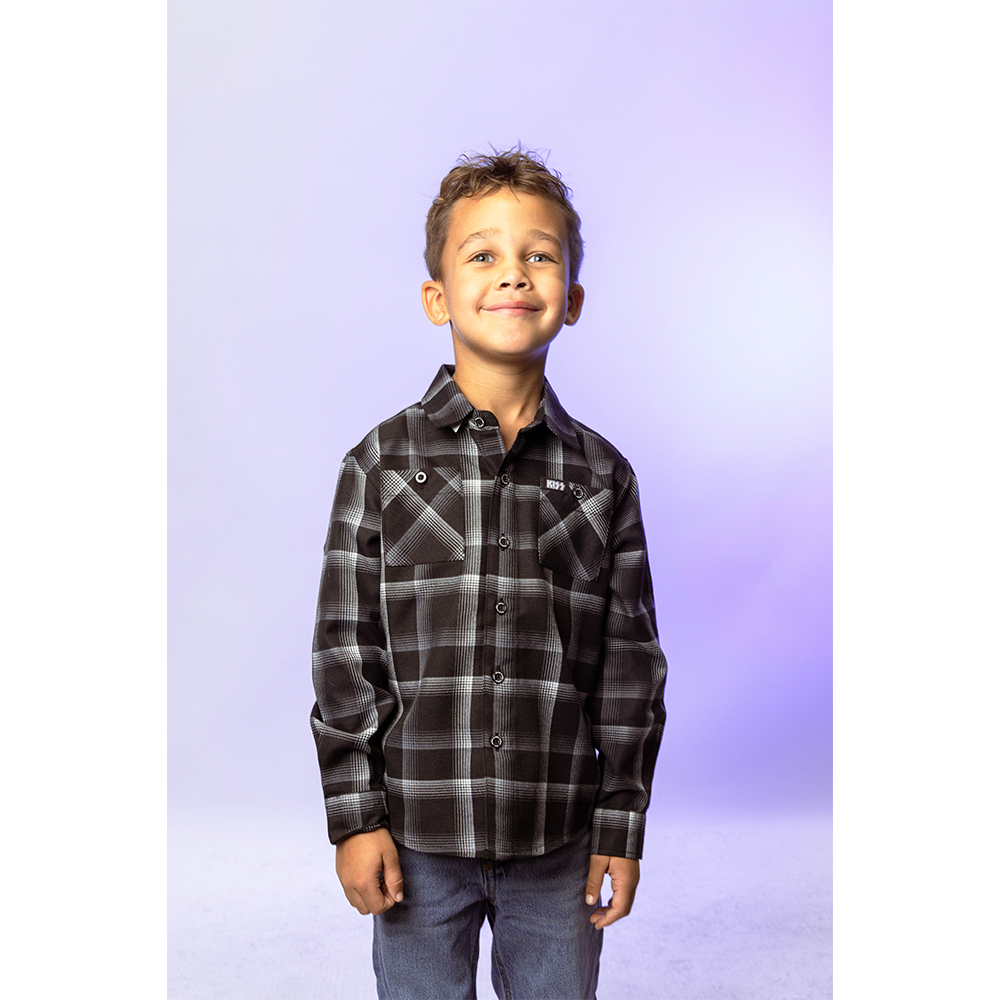 KISS X Dixxon Dressed to Kill Kids Flannel 5