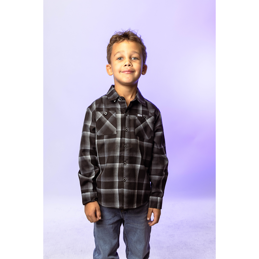 KISS X Dixxon Dressed to Kill Kids Flannel 2