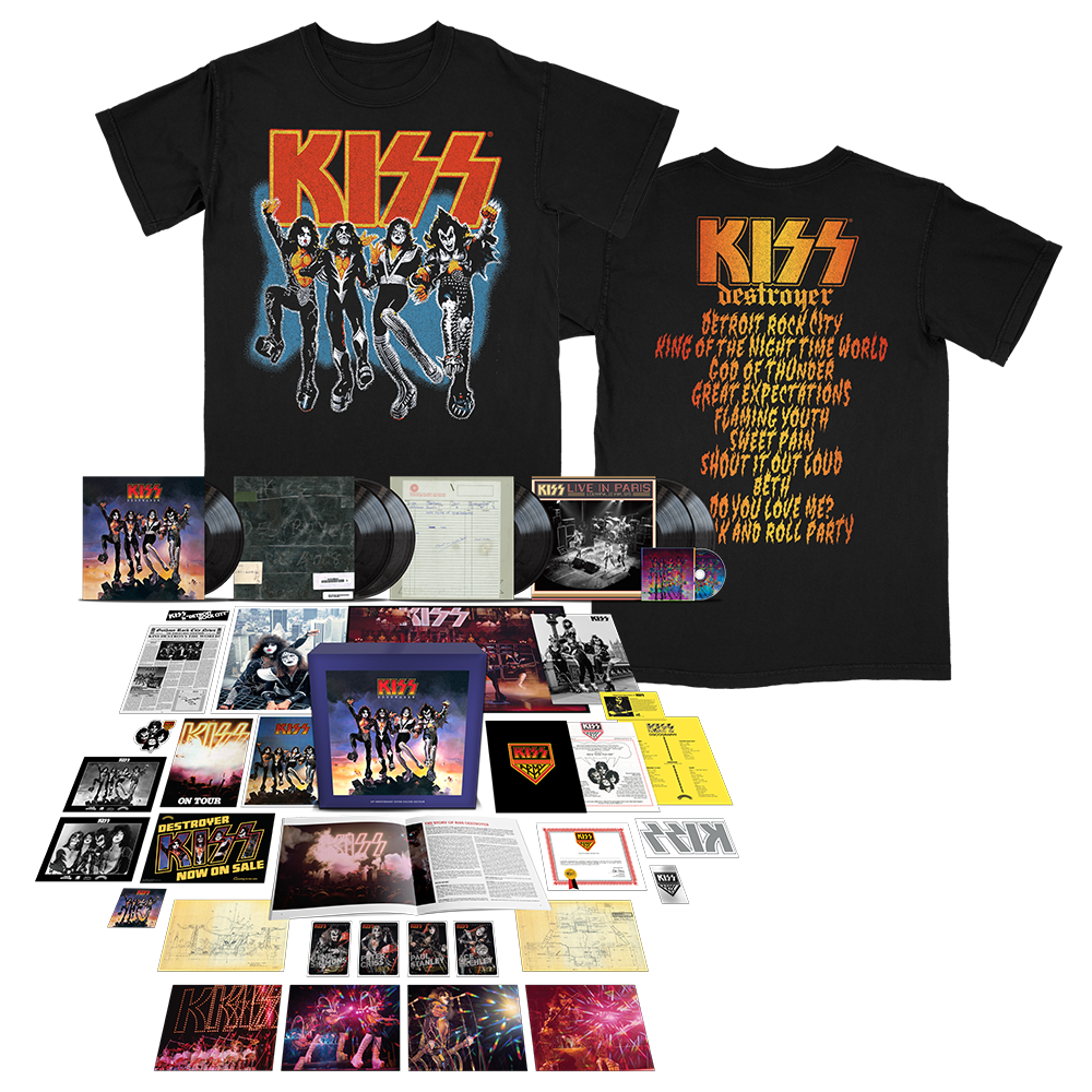 Destroyer 45th Anniversary 6LP Super Deluxe 180-gram Black LP (Limited-Edition) + Destroyer Track List T-Shirt