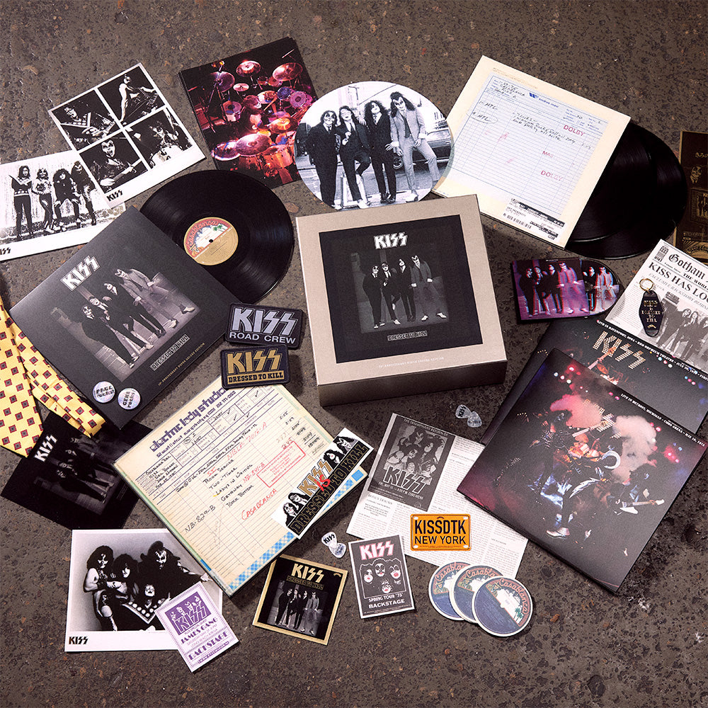 KISS / キッス 『Dressed To Kill』50周年ボックスセット Kiss announces 'Dressed to Kill' 50th anniversary box set - The