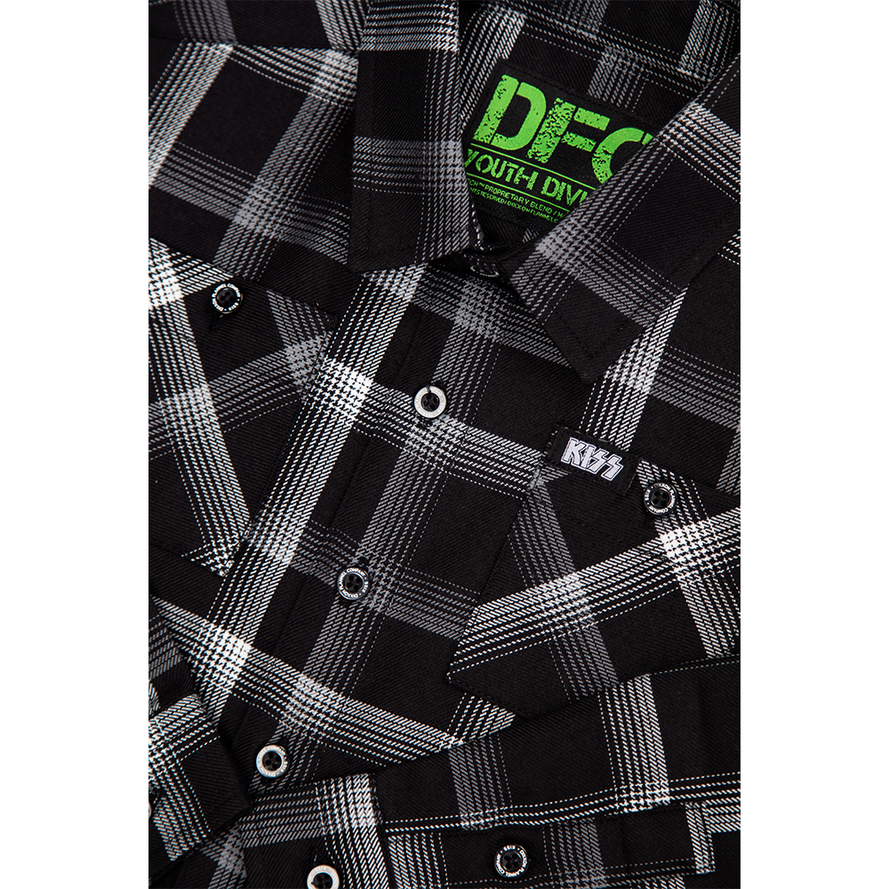 KISS X Dixxon Dressed to Kill Kids Flannel 3