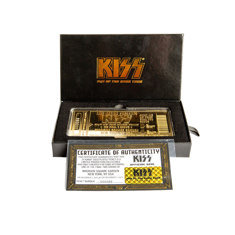 Limited Edition KISS Final Shows Golden Ticket