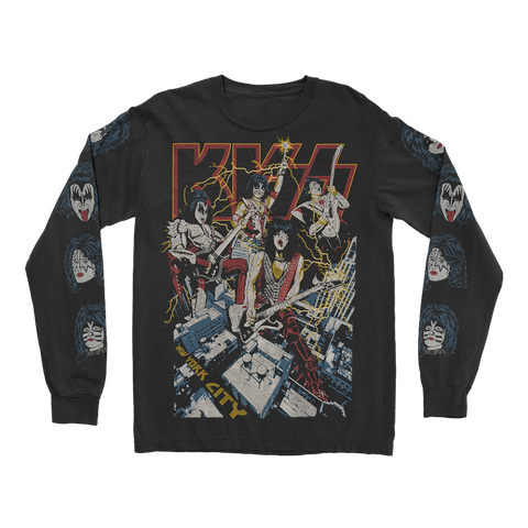 KISS  Madison Square Garden NYC Pop Up Long Sleeve Shirt