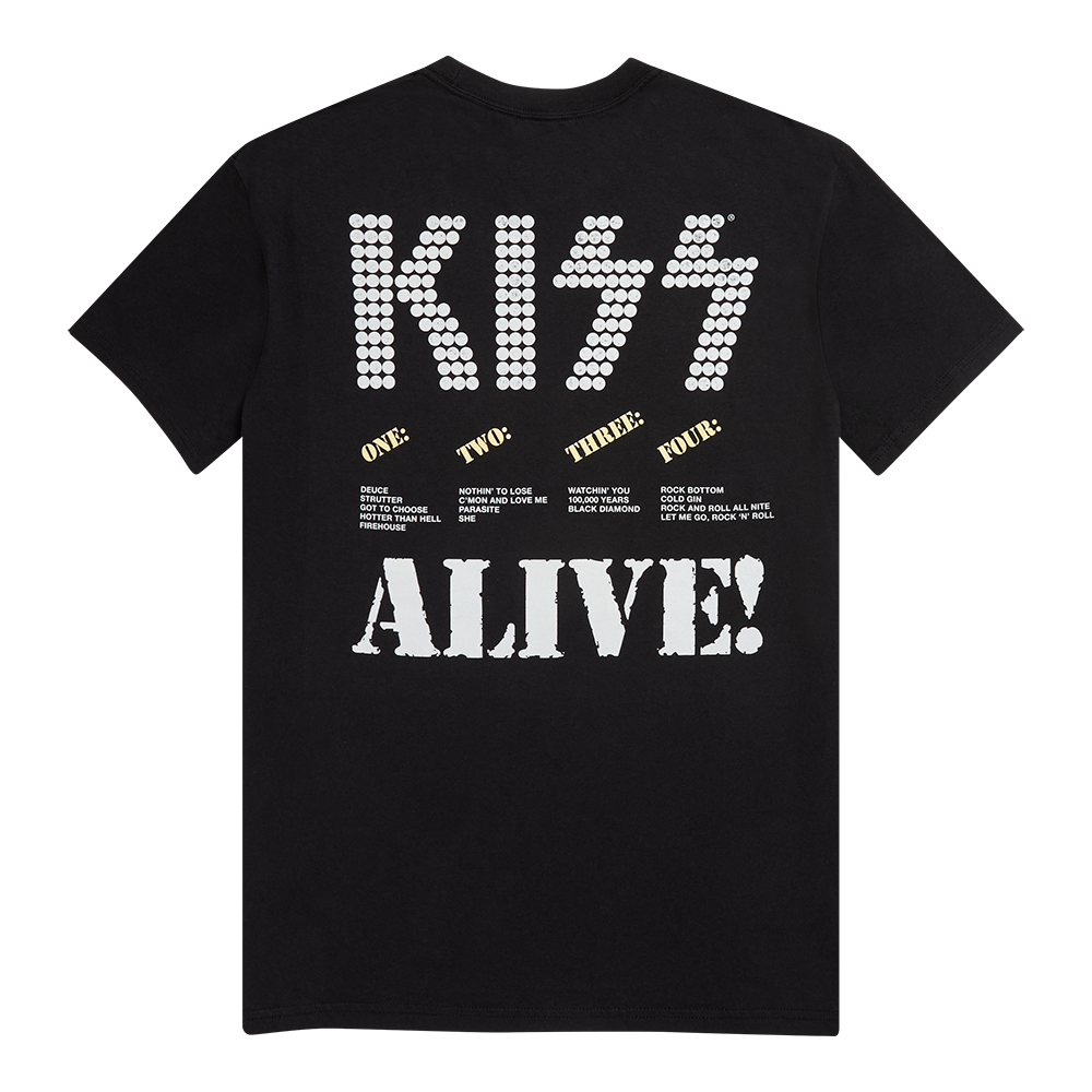 ALIVE! Track List T-Shirt - KISS Official Store ALIVE! Track List T-Shirt - KISS Official Store