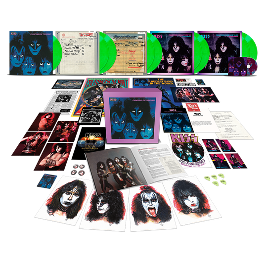 Creatures Of The Night 40th Anniversary 9LP Super Deluxe (Limited Edition Glow-In-The-Dark Vinyl) Activated
