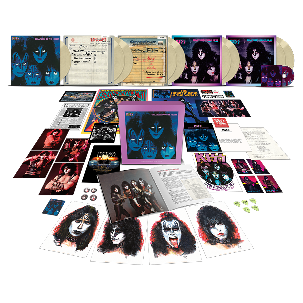 Creatures Of The Night 40th Anniversary 9LP Super Deluxe (Limited Edition Glow-In-The-Dark Vinyl)