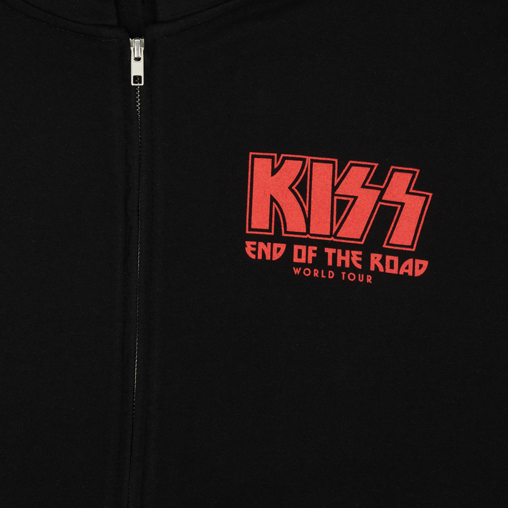 Kiss zip up hoodie hotsell