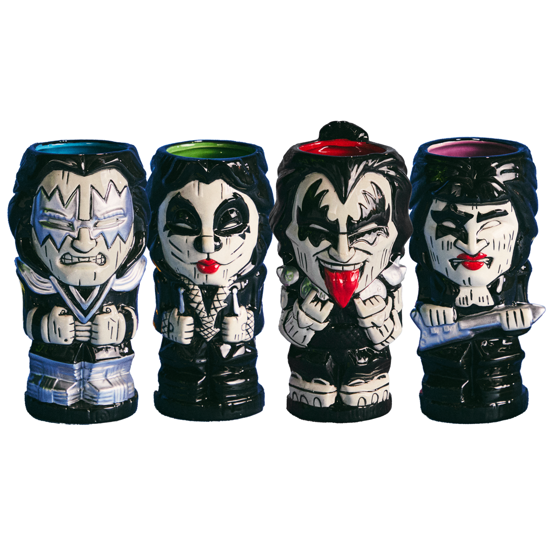KISS Tiki Mugs (Set of 4)