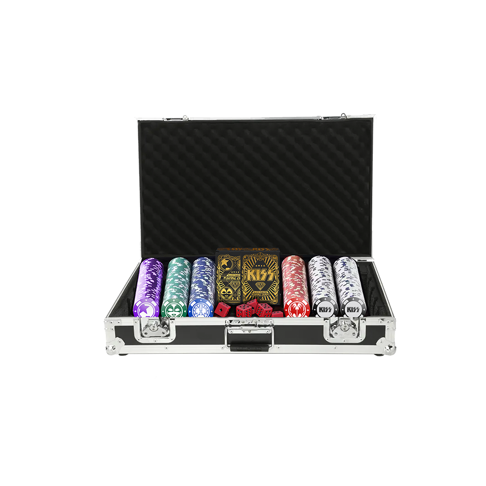 KISS Poker Chip Set Open