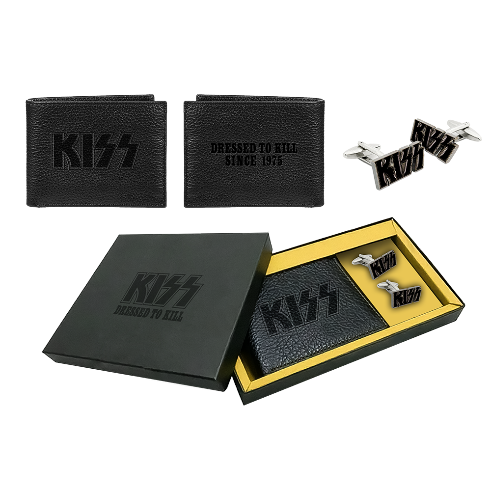 Dressed To Kill Wallet + KISS Kufflinks
