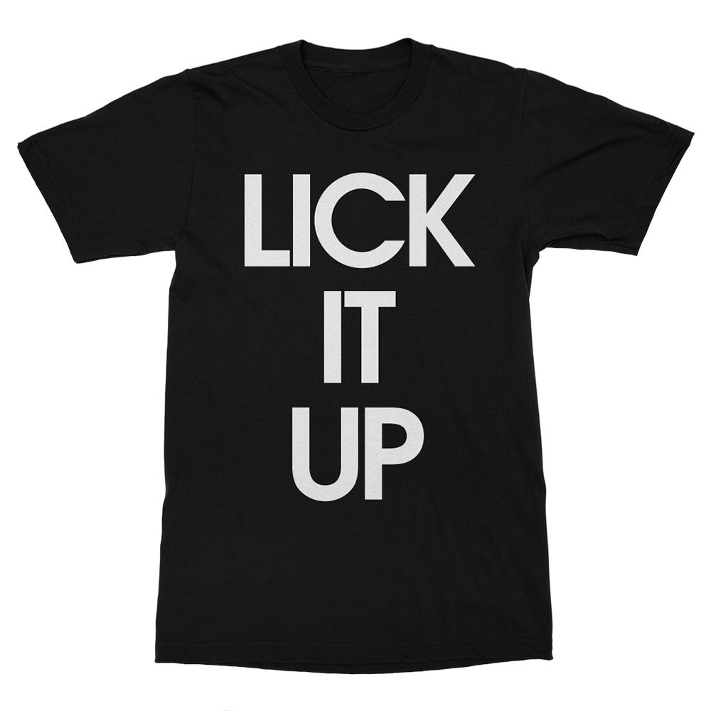 Lick It Up Black T-Shirt Front