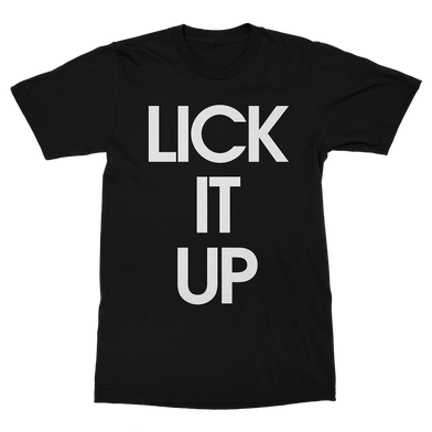 Lick It Up Black T-Shirt Front