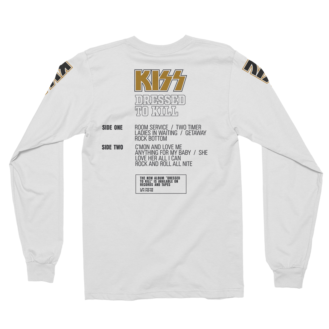 Dressed To Kill 50th Anniversary Long Sleeve T-Shirt Back