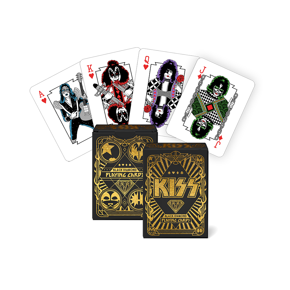 KISS Black Diamond Playing Cards - KISS Official Store KISS Black Diamond Playing Cards - KISS Official Store