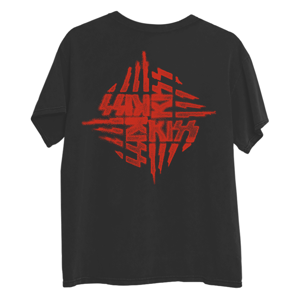 Rock and Roll Over Grid T-Shirt B